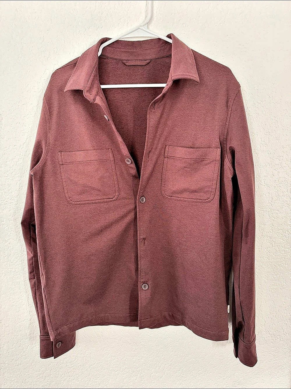 Vuori Coronado Shirt Jacket Button Down Burgundy Small